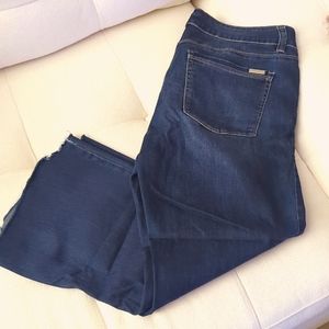 WHBM flare low rise jeans